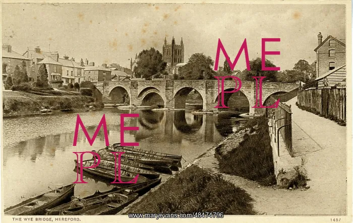 : The Wye Bridge, Hereford, Herefordshire : The Wye Bridge, Hereford, Herefordshire