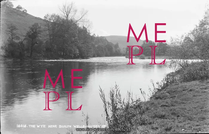 : The Wye River Near Builth Wells : The Wye River Near Builth Wells