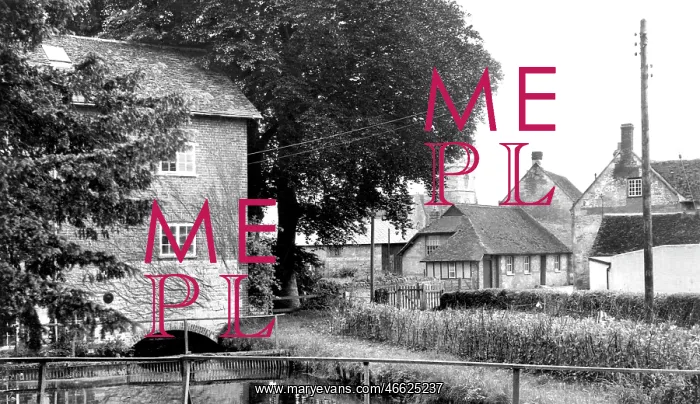  : Wylye, view from the Bridge c1955