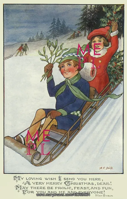 : Xmas. Sleighing downhill : Xmas. Sleighing downhill
