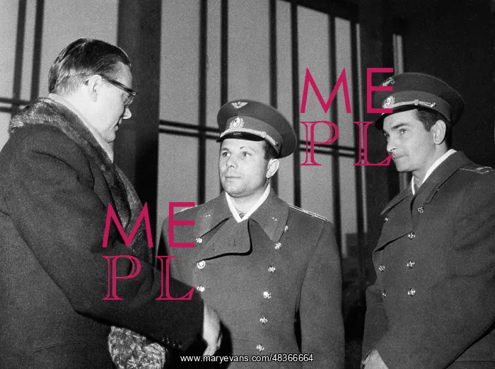 : Y. Gagarin and V. Bykovsky visit Sweden : Y. Gagarin and V. Bykovsky visit Sweden