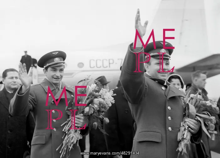 : Y.A. Gagarin and V.F. Bykovsky visit Norway : Y.A. Gagarin and V.F. Bykovsky visit Norway