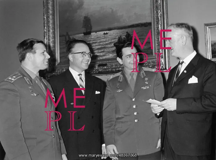 : Y.A. Gagarin and V.F. Bykovsky visit Norway : Y.A. Gagarin and V.F. Bykovsky visit Norway
