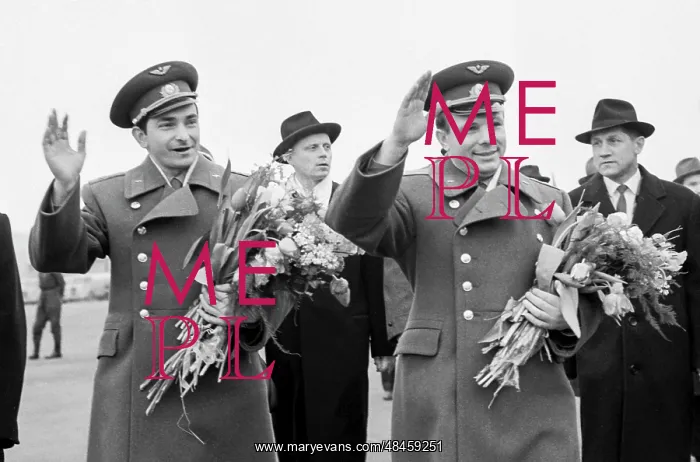 : Y.A. Gagarin and V.F. Bykovsky visit Norway : Y.A. Gagarin and V.F. Bykovsky visit Norway