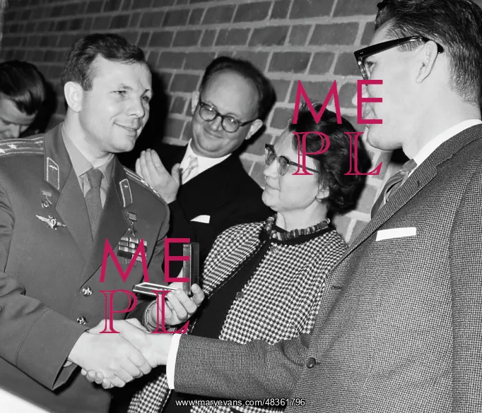 : Y.A. Gagarin and V.F. Bykovsky visit Sweden : Y.A. Gagarin and V.F. Bykovsky visit Sweden