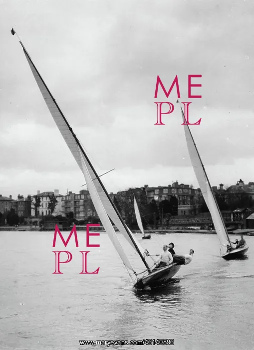: Two yachts on the River Thames in : Two yachts on the River Thames in