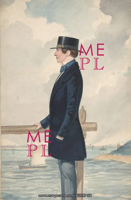 : A Yachtsman, 1806?65, Watercolor over graphite : A Yachtsman, 1806?65, Watercolor over graphite