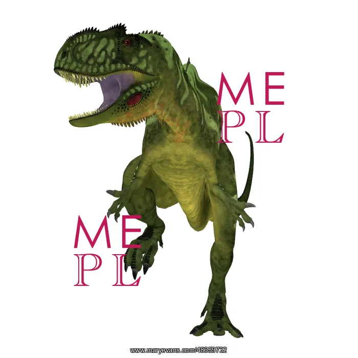 : Yangchuanosaurus dinosaur, front view on white background : Yangchuanosaurus dinosaur, front view on white background