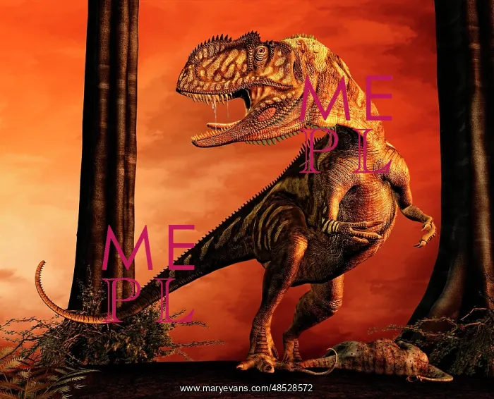 : Yangchuanosaurus standing over his prey : Yangchuanosaurus standing over his prey