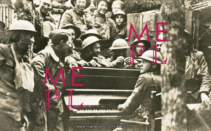 : Yankee Soldiers around a Piano : Yankee Soldiers around a Piano