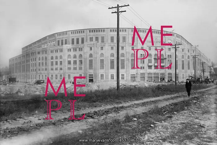 : Yankee Stadium on April 3, 1923, awaiting : Yankee Stadium on April 3, 1923, awaiting