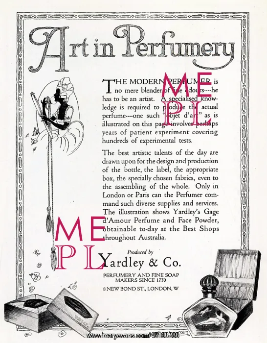: Yardley & Co Advertisement : Yardley & Co Advertisement