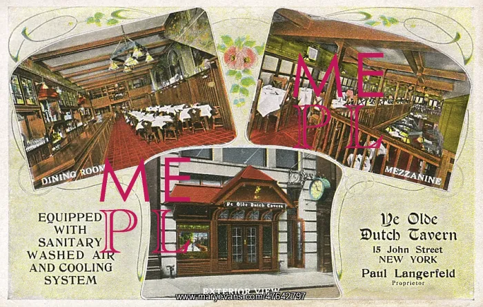: Ye Olde Dutch Tavern, John Street, New York City, USA : Ye Olde Dutch Tavern, John Street, New York City, USA