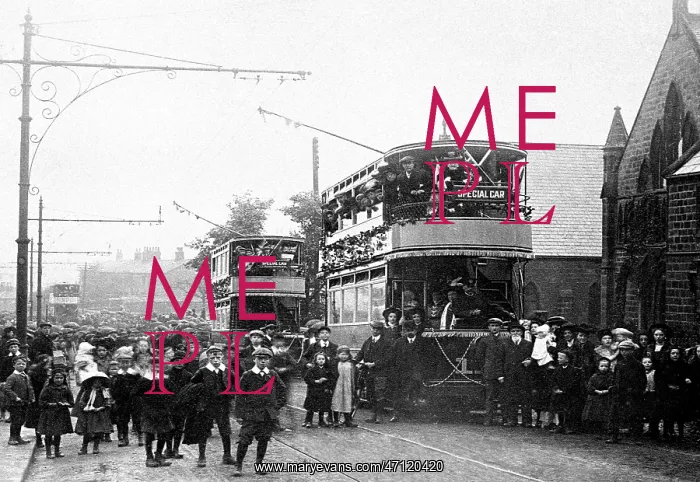  : Yeadon First Tram from Leeds in 1906