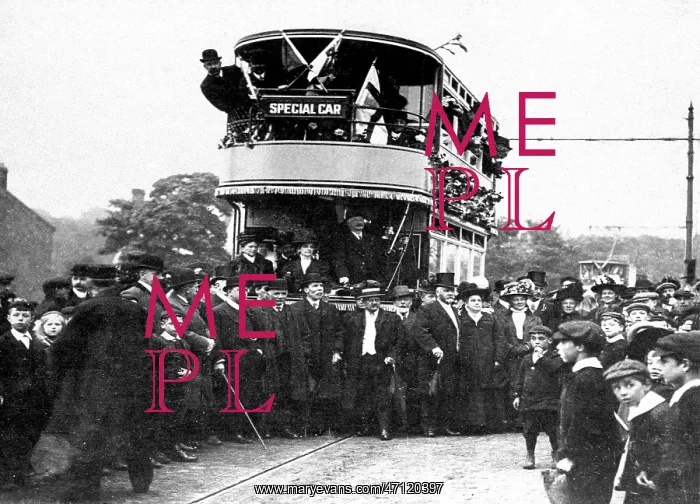  : Yeadon and Rawden first tram from Leeds in 1906