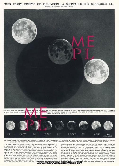 : This Years Eclipse of the Moon 1932 : This Years Eclipse of the Moon 1932