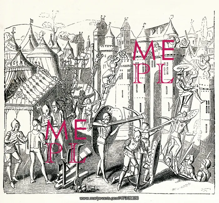 : Hundred Years War, storming a fort : Hundred Years War, storming a fort