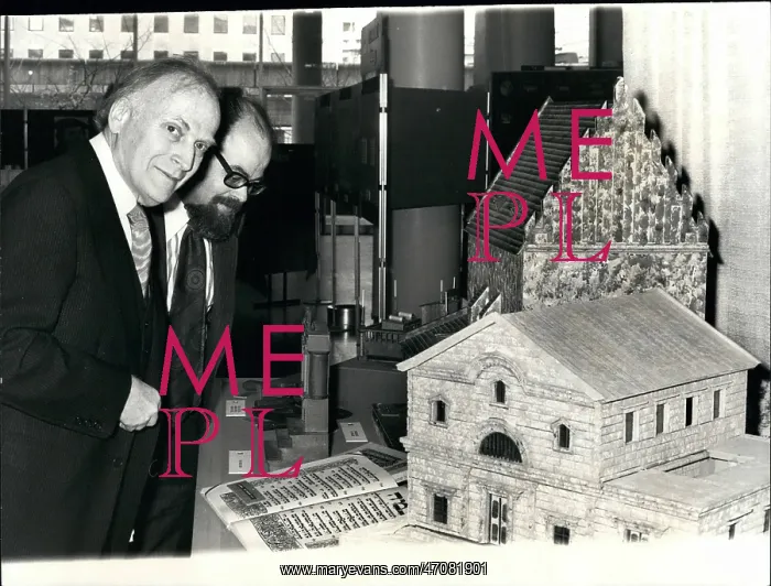 : Yehudi Menuhin opens exhibition, Festival Hall, London : Yehudi Menuhin opens exhibition, Festival Hall, London