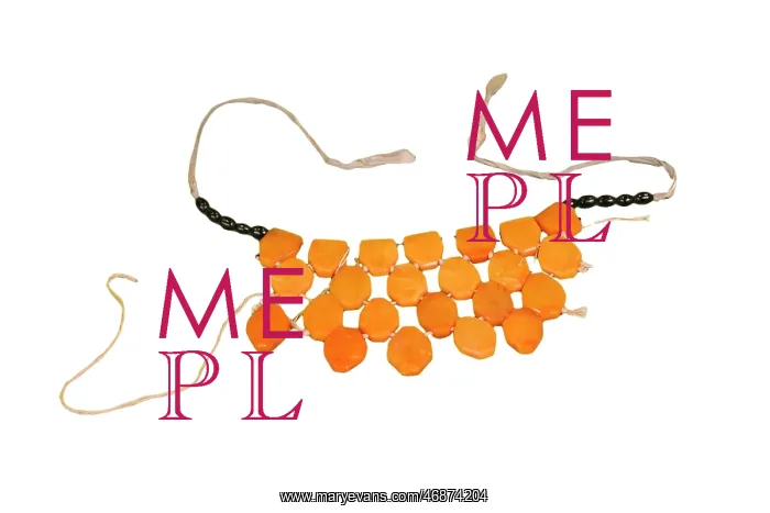 : Yellow beaded asthma cure necklace : Yellow beaded asthma cure necklace