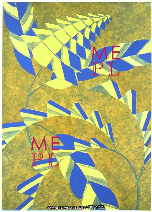: Yellow and blue abstract art deco design : Yellow and blue abstract art deco design