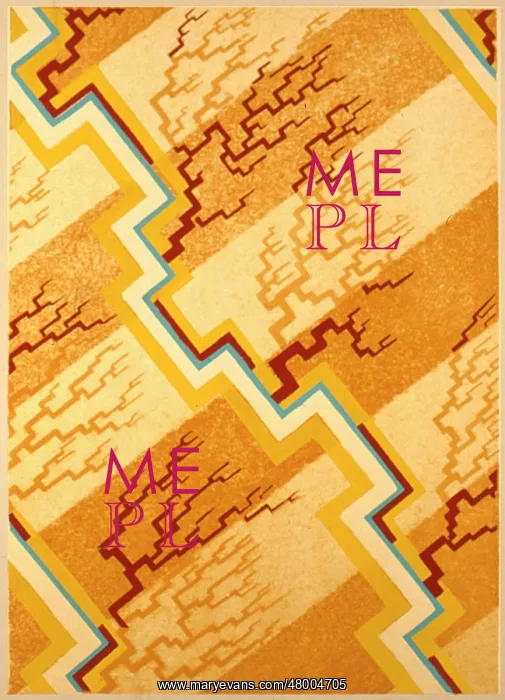 : Yellow and brown abstract art deco design : Yellow and brown abstract art deco design
