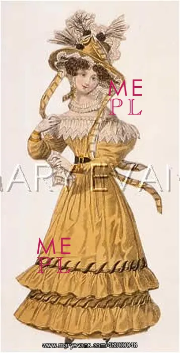 : YELLOW GOWN 1827 : YELLOW GOWN 1827
