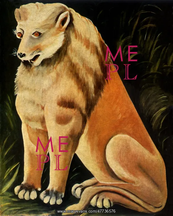 : Yellow Lion Sejant : Yellow Lion Sejant