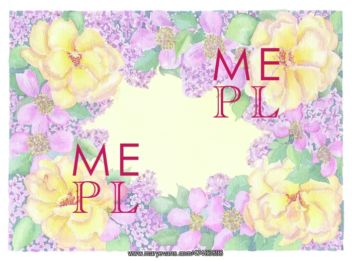 : Yellow roses, lilac and clematis : Yellow roses, lilac and clematis