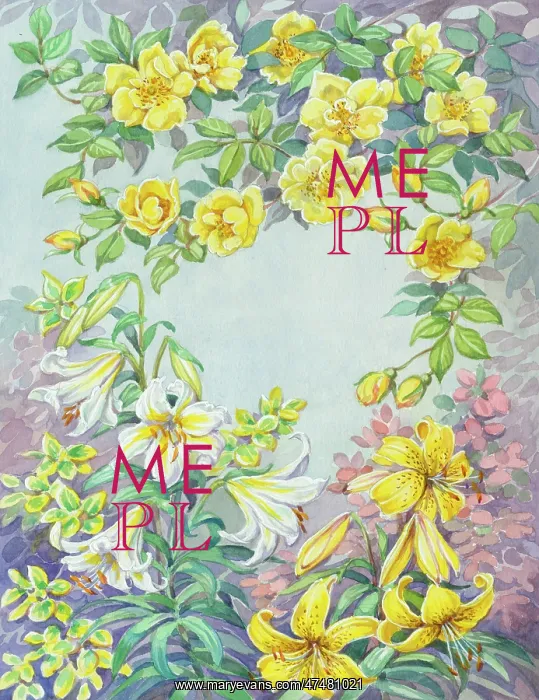: Yellow Shrub Roses, Lilies and Berberis : Yellow Shrub Roses, Lilies and Berberis