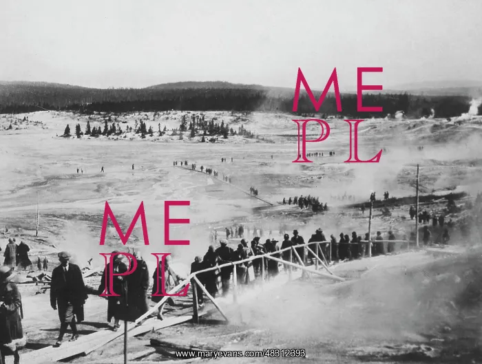 : Yellowstone National Park, around 1920 : Yellowstone National Park, around 1920
