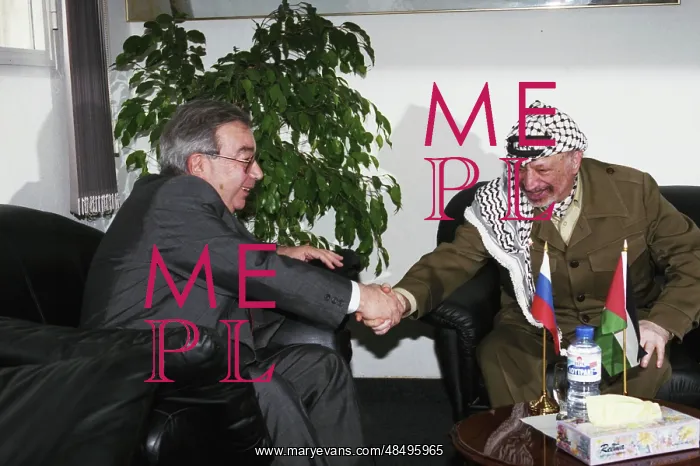 : Yevgeny Primakov visits State of Palestine : Yevgeny Primakov visits State of Palestine