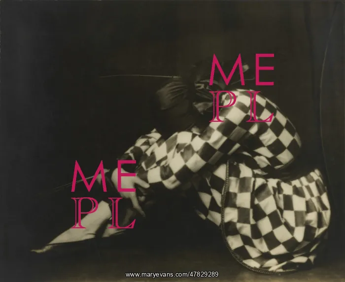: Yevonde as Harlequin : Yevonde as Harlequin