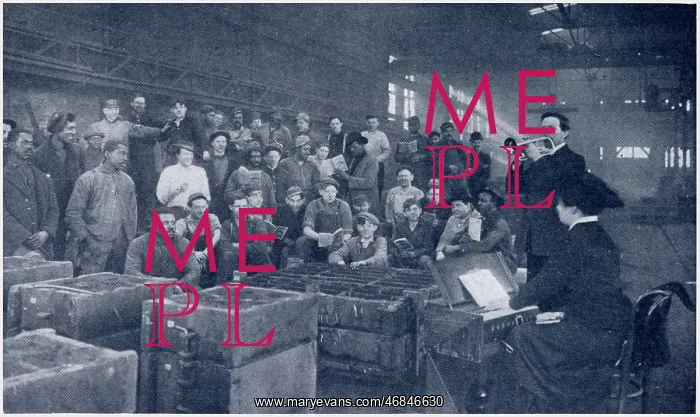 : Y.M.C.A. Religious Service in Foundry at Cincinnati : Y.M.C.A. Religious Service in Foundry at Cincinnati