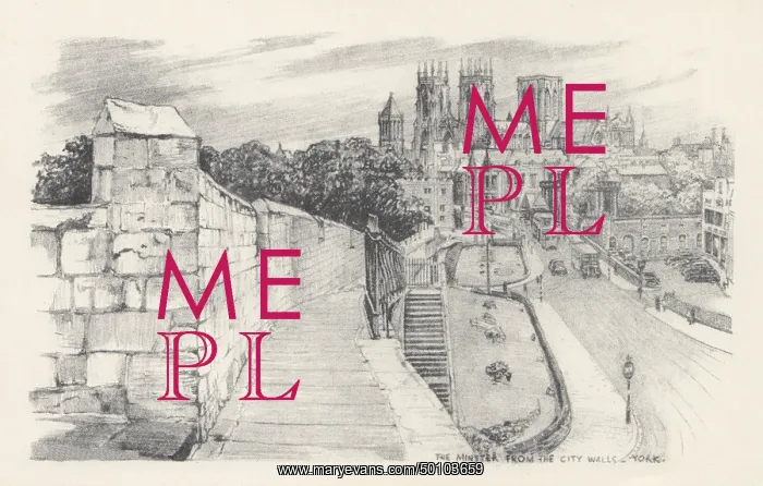  : York Minster. Line engraving