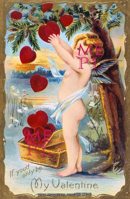 : If You'd Only Be My Valentine, 1910. Cupid is : If You'd Only Be My Valentine, 1910. Cupid is