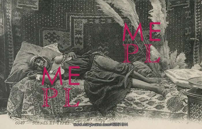  : Young Algerian lady on a divan