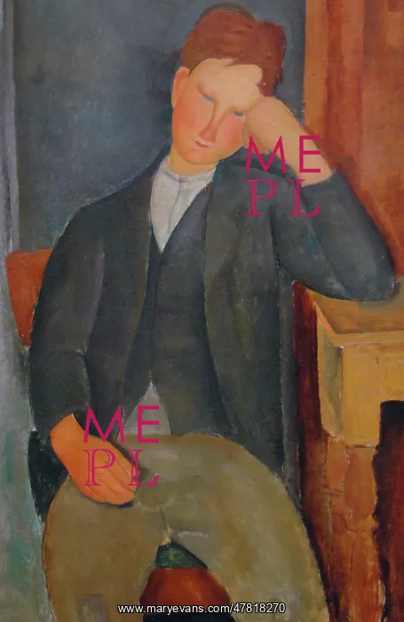 : The Young Apprentice by Amedeo Modigliani : The Young Apprentice by Amedeo Modigliani
