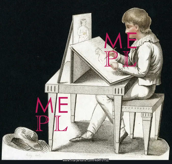  : A Young artist copying a Classical Figure
