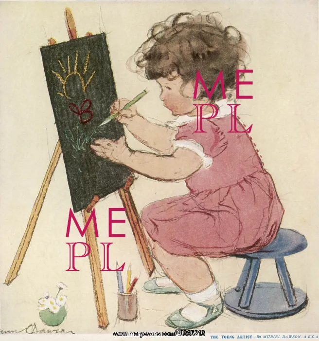 : The Young Artist by Muriel Dawson : The Young Artist by Muriel Dawson
