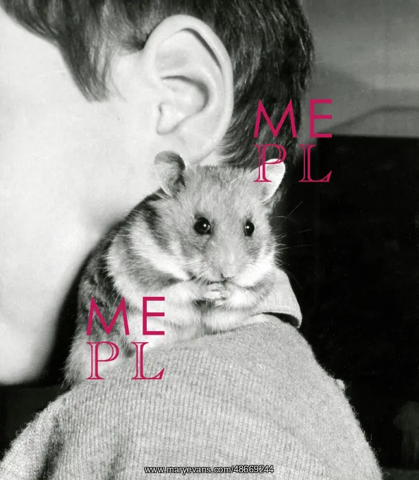  : A young boy with his cute pet hamster on his shoulder