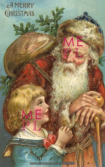  : Young Boy talking to Santa