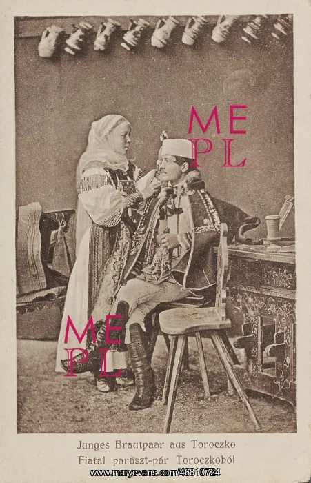 : Young bride and groom from Toroszko : Young bride and groom from Toroszko