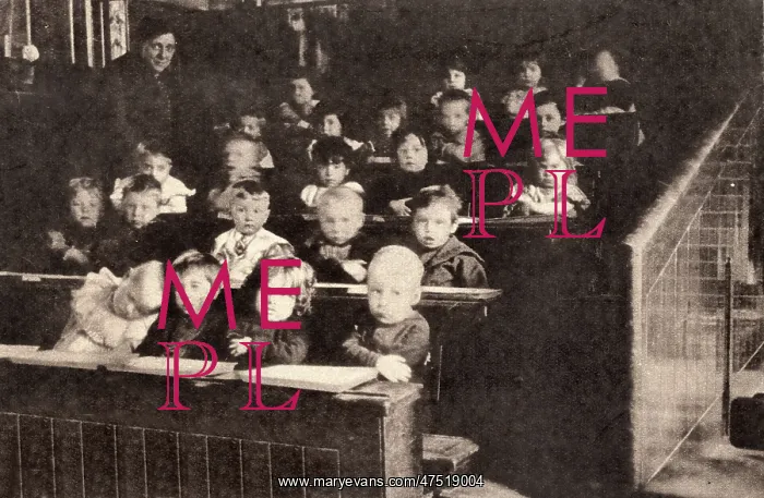 : Young children in a classroom : Young children in a classroom