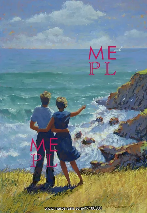 : Young Couple on Cliffs : Young Couple on Cliffs