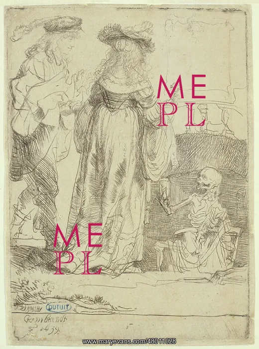 : The young couple and Death : The young couple and Death