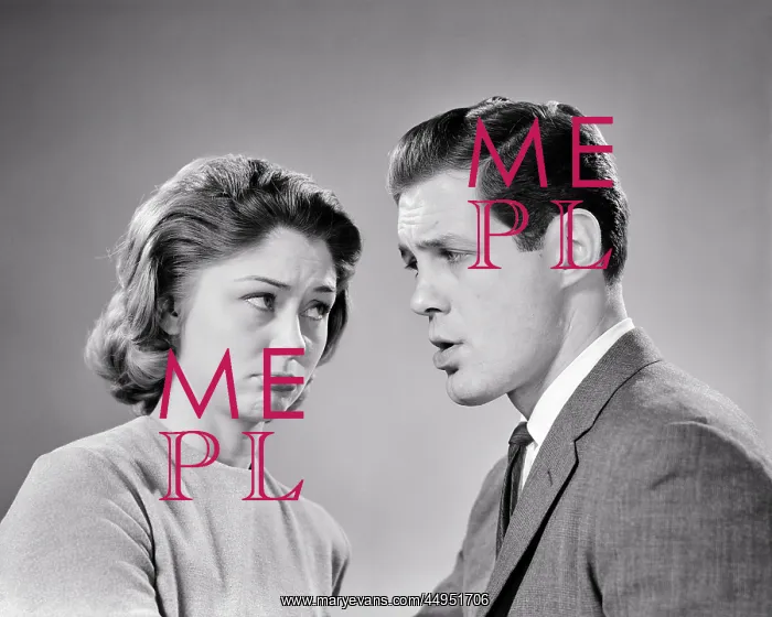 : Young Couple Looking at one Another with Angry : Young Couple Looking at one Another with Angry