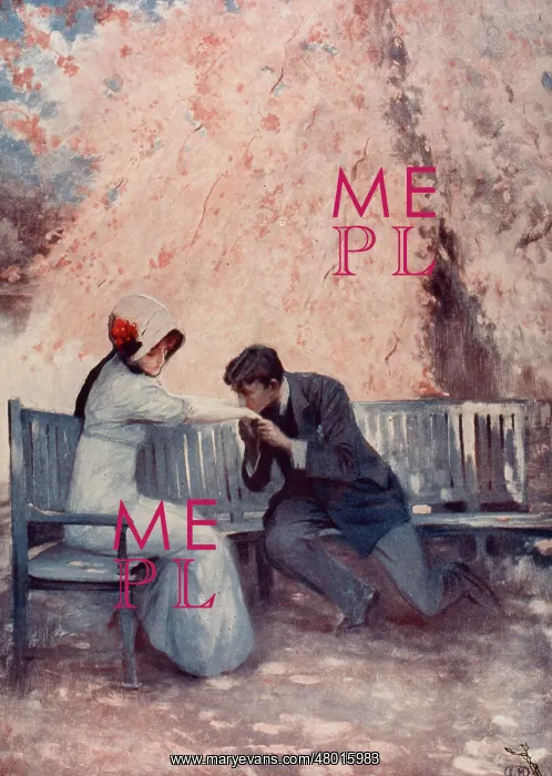 : Young couple in proposal scene : Young couple in proposal scene