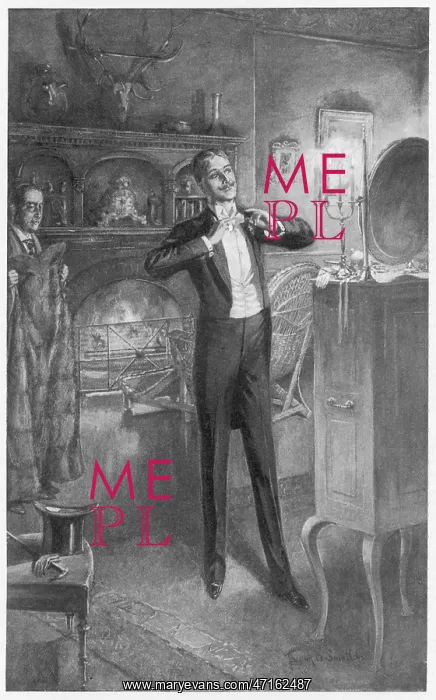 : Young dandy getting ready to go out : Young dandy getting ready to go out