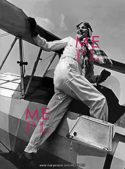: Young female pilot in Germany, 1937 : Young female pilot in Germany, 1937