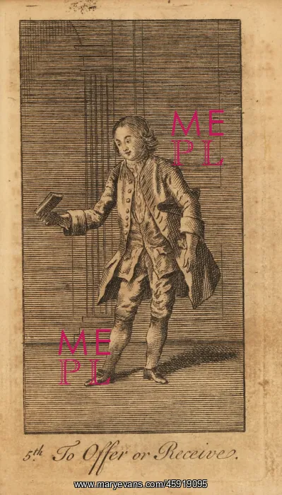 : Young gentleman graciously offering / receiving : Young gentleman graciously offering / receiving